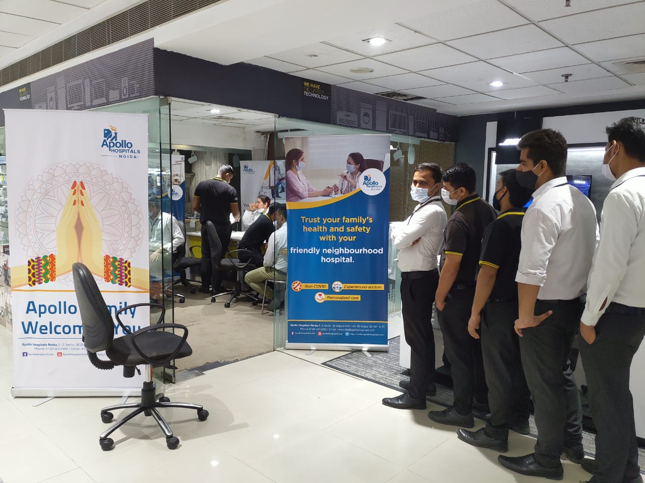 Health camp at Reliance Digital